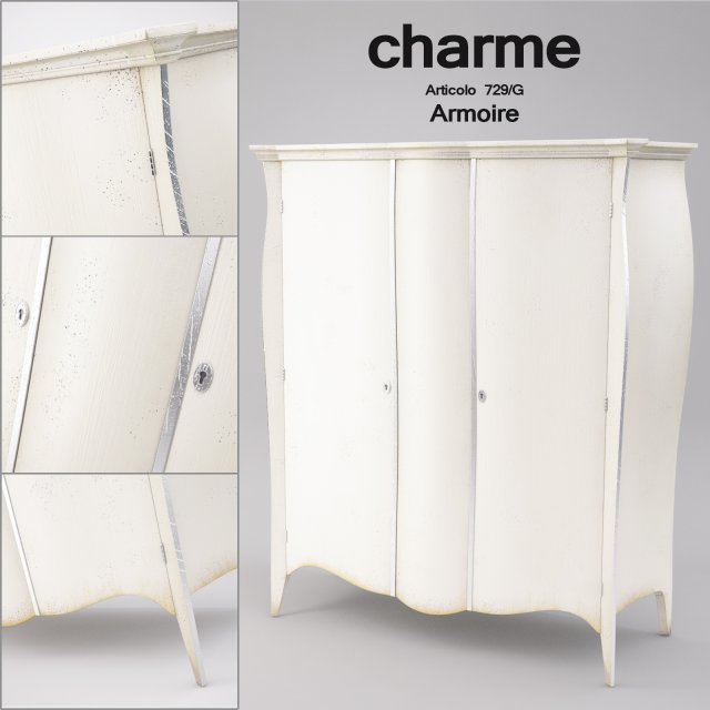 charme armoire articolo 729g 3D Model .c4d .max .obj .3ds .fbx .stl .blend 