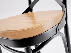 dark metal bar chair Modelo 3D