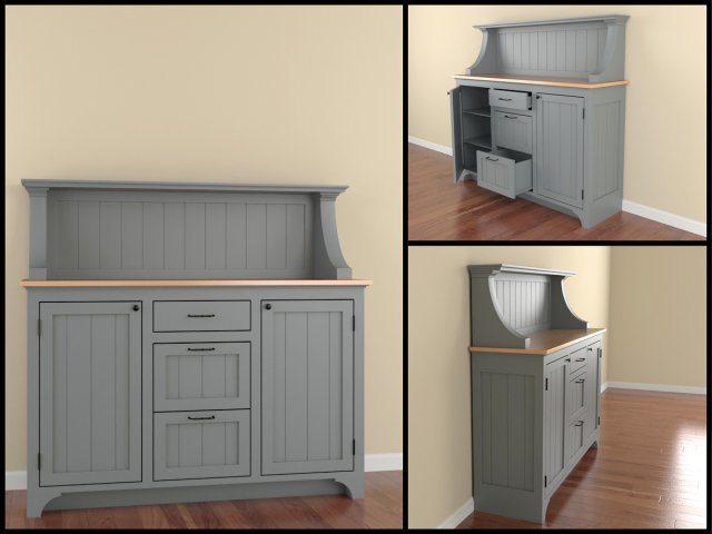 cabinet 3D Модель .c4d .max .obj .3ds .fbx .stl .blend 