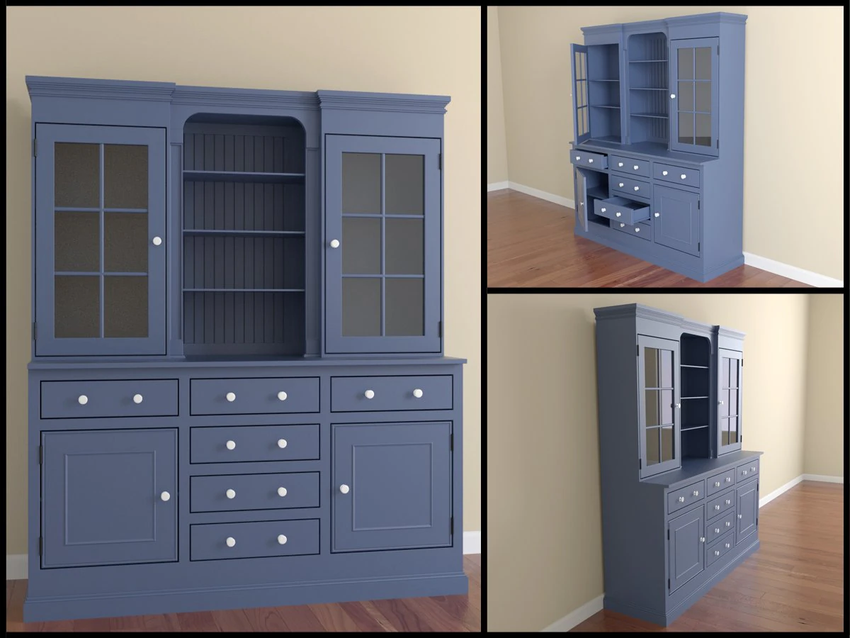 cabinet 3D Model .c4d .max .obj .3ds .fbx .stl .blend 