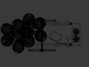 simple balloon stand 3D Model