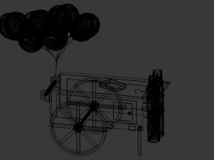 simple balloon stand 3D Model