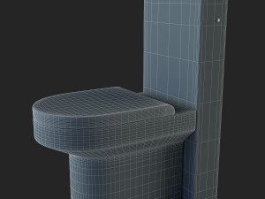 toilet hatria daytime 3D Model