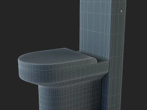 banheiro hatria durante o dia Modelo 3D