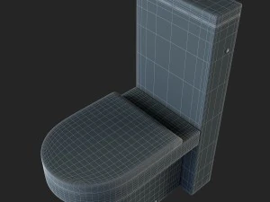 banheiro hatria durante o dia Modelo 3D