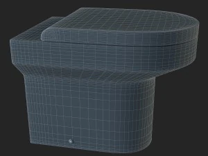 banheiro hatria durante o dia Modelo 3D