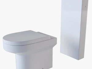 banheiro hatria durante o dia Modelo 3D