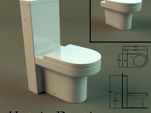 toilet hatria daytime 3D Model