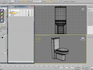 banheiro hatria durante o dia Modelo 3D