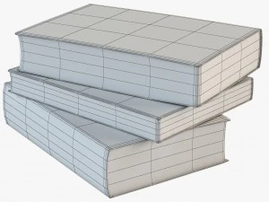 vieux livres Modèle 3D