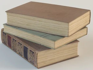 vieux livres Modèle 3D