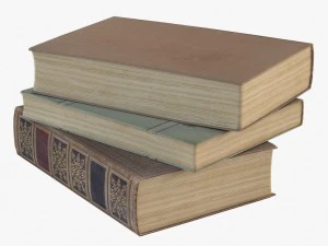 vieux livres Modèle 3D