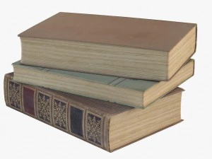 vieux livres Modèle 3D