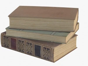vieux livres Modèle 3D