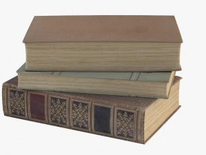 vieux livres Modèle 3D
