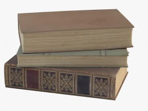 vieux livres Modèle 3D