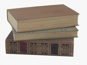 vieux livres Modèle 3D