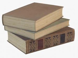 vieux livres Modèle 3D