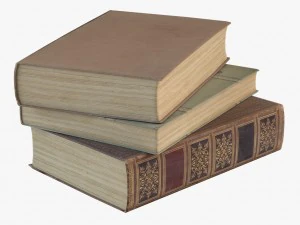 vieux livres Modèle 3D