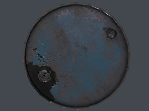 oil barrel lowpoly Modelo 3D