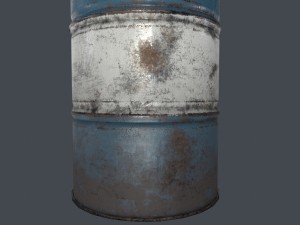 oil barrel lowpoly Modelo 3D