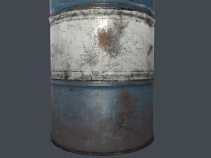 oil barrel lowpoly 3D Model