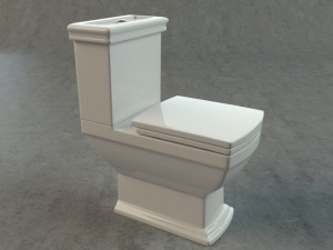 cezares palermo toilet bidet Modelo 3D