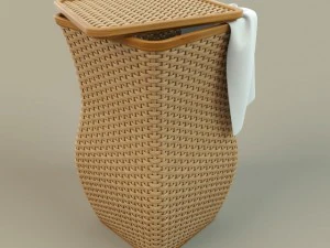 wicker basket 3D Model