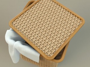 wicker basket 3D-Modell