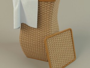 wicker basket 3D-Modell