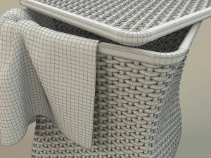 wicker basket 3D Model