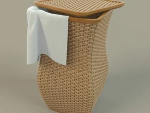 wicker basket 3D Model