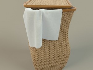 wicker basket 3D-Modell