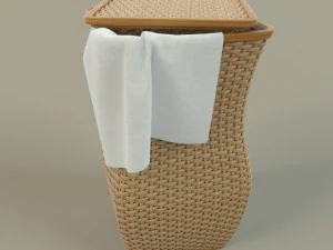 wicker basket 3D Model