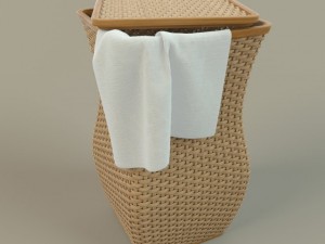 wicker basket 3D-Modell