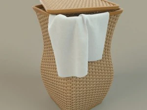wicker basket 3D Model