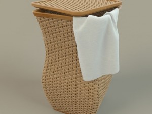 wicker basket 3D-Modell