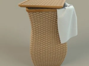 wicker basket 3D Model