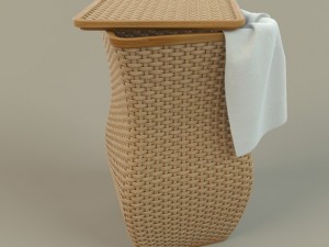 wicker basket 3D-Modell