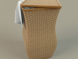 wicker basket 3D-Modell