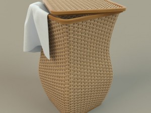 wicker basket 3D-Modell