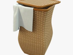 cesta de vime Modelo 3D