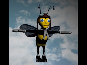 bee character Modelo 3D