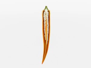 chilli pepper bunch 3D Model