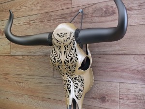 cow skull carved 3D Model