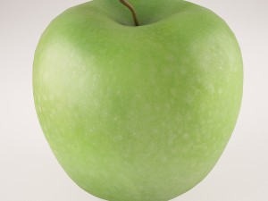 apples set with bowl and dish Modelo 3D