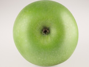 apples set with bowl and dish Modelo 3D