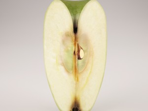 apples set with bowl and dish Modelo 3D