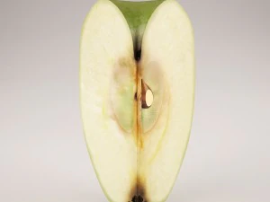 apples set with bowl and dish 3D Model