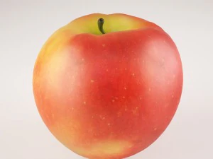 apples set with bowl and dish 3D Model